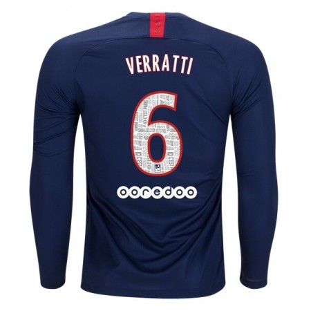 Camisetas Paris Saint Germain VERRATTI 6 Primera Equipacion 2019/2020 Manga Larga
